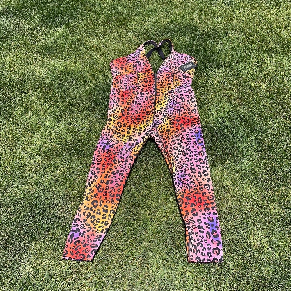 Savage X Fenty Sport by Rihanna Leopard Jumpsuit NWT